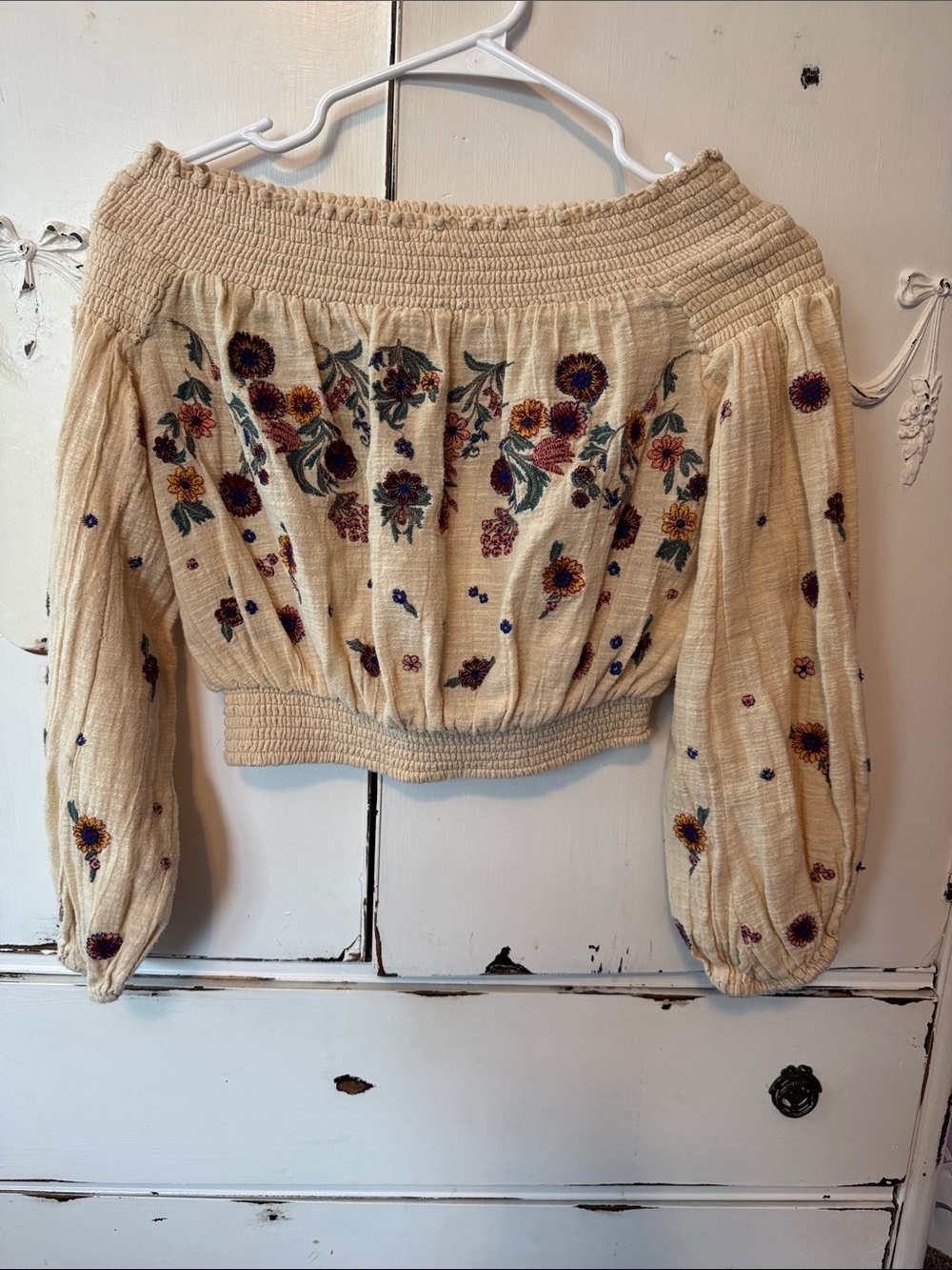 Free People Saachi Smoched  Off-The-Shoulder